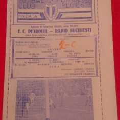 Program meci fotbal PETROLUL PLOIESTI - RAPID BUCURESTI (11.03.1986)