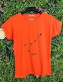 Cumpara ieftin Tricou Orange din Bumbac, Zodiac