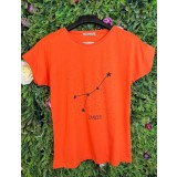 Tricou Orange din Bumbac, Zodiac