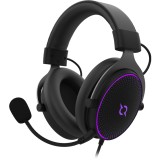 Casti gaming cu fir Aqirys Carina, Negre