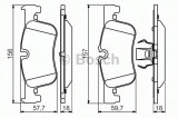 Set placute frana,frana disc BMW Seria 2 Cupe (F22, F87) (2013 - 2016) BOSCH 0 986 494 561