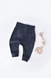 Cumpara ieftin Pantaloni Bebe Unisex din bumbac organic Bleumarin BabyCosy (Marime: 18-24 Luni)