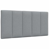 VidaXL Pernă tăblie de pat, gri deschis, 100 cm, material textil