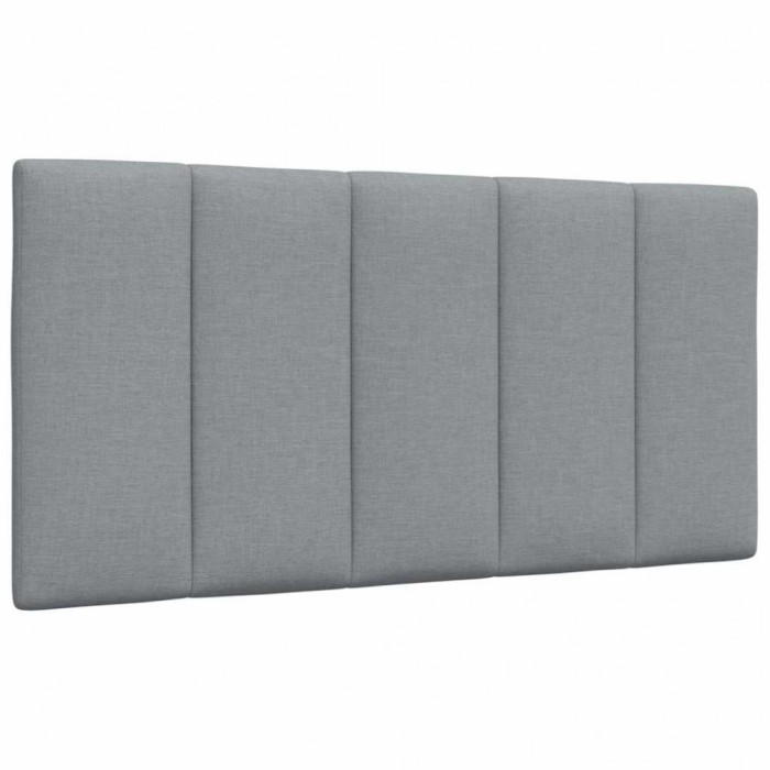 vidaXL Pernă tăblie de pat, gri deschis, 100 cm, material textil