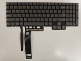 Tastatura Laptop, Lenovo, Legion 5 15IAH7 Type 82RC, iluminata, RGB 20 pini, gri, layout US