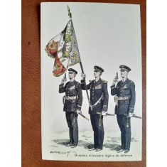 Desen Drapeau descadre legere de defense, 1935