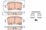 TRW GDB2180 set placute frana,frana disc
