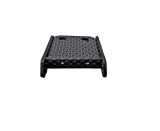 Masa de bord cu 2 suporti pentru pahare ,piele ecologica culoare Negru cusatura Gri compatibila Iveco 2007-2023