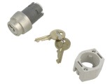 Comutator rotativ cu cheie 22mm EAO Poz.i stabil 2 argintie fără