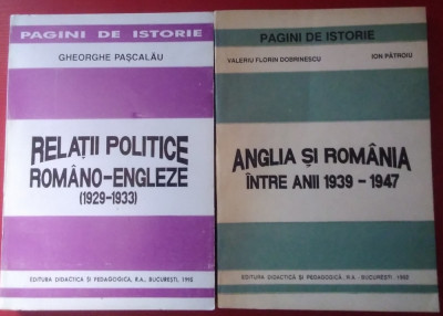 RELAȚII POLITICE ROM&amp;Acirc;NO - ENGLEZE (2 CĂRȚI) foto