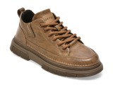 Ghete Barbati Piele Naturala Kaki Gryxx Model 2010 Siret Talpa Cauciuc Termoplastic