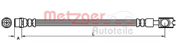 Conducta / cablu frana VW PASSAT Variant (3B6) (2000 - 2005) METZGER 4110521