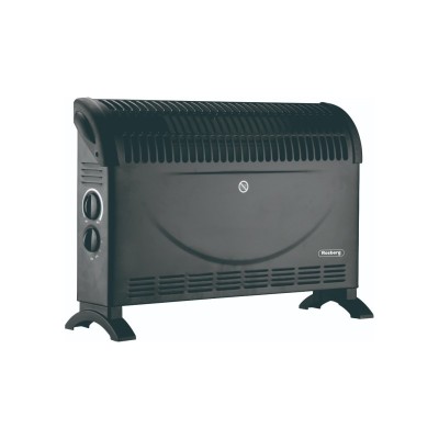 Convector electric Rosberg, 2000 W, 3 trepte de putere, oprire automata, termostat, Negru foto