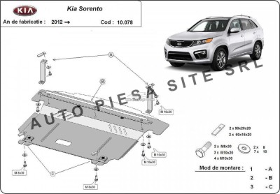 Scut metalic motor Kia Sorento fabricata incepand cu 2012 APS-10,078 foto