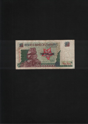 Zimbabwe 10 dollars 1997 seria9184439 foto