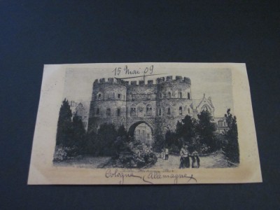 Carte Poștală Vintage Germania - Castel Medieval K&amp;ouml;ln foto