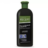 Subrina Recept Caffeine Shower Gel Shampoo 2 in 1 - Sampon Gel de Dus, cu cofeina, delicat cu scalpul, 2 in 1, 400ml