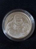 Congo 2023 - 500 franci CFA - Gorila - 1 OZ , Monedă de argint, Africa