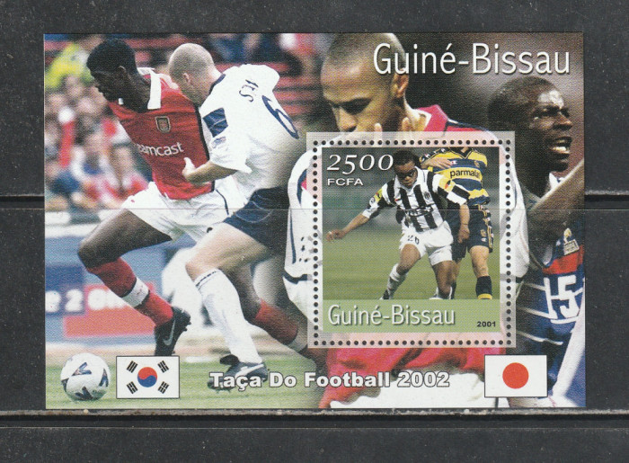 Guinea Bissau 2001 - C. M. de Fotbal Coreea de Sud si Japonia S/S 1v MNH
