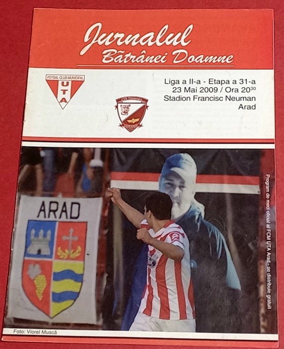 Program meci fotbal UTA ARAD - CFR TIMISOARA (23.05.2009)
