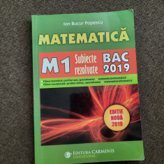 MATEMATICA GHID DE PREGATIRE BACALAUREAT IOAN BUCUR POPESCU 2019 M1