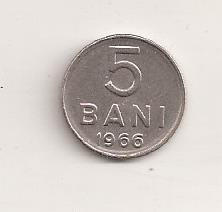 Moneda - Romania 5 bani 1966 , V1