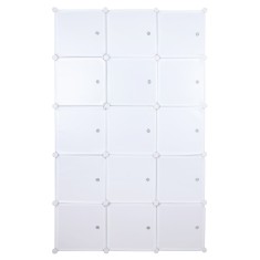 Dulap modular plastic alb Zalvo 111x46x185 cm