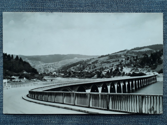 647 - Bicaz, Viaductul de la Poiana Teiului / Vedere/RPR carte postala circulata
