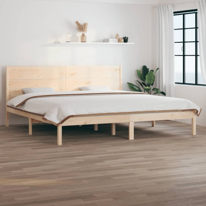 vidaXL Cadru de pat, 200x200 cm, lemn masiv de pin