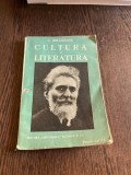 Garabet Ibraileanu - Cultura si literatura (editie veche)