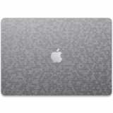 Cumpara ieftin Folie Skin Top Compatibila cu Apple MacBook Air 13.6 M2 2022 - Wrap Skin Texture HoneyComb Silver, Oem