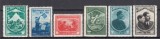 ROMANIA 1932 LP 98 JAMBOREEA NATIONALA SIBIU SERIE USOARA URMA SARNIERA