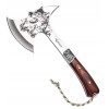 Topor Tomahawk Wolf 32cm, Otel Inoxidabil, Husa, Gravura Laser Lup, Despicat Lemne, Scule Gradinarit