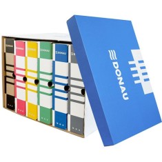 Container arhivare carton ondulat Donau 490 gsm cu capac detașabil 545 x 363 x