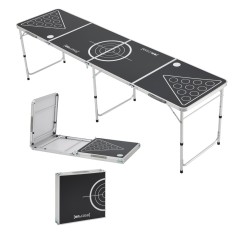 Masa bere Pong Ibiza 240 x 60 cm inaltime reglabila 54-70 cm [en.casa] HausGarden Leisure
