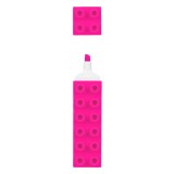Evidentiator Formă Cărămidă, Fucsia, 9.5x2x2cm, CMCLASS