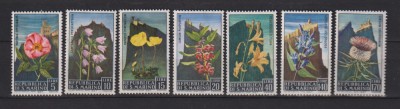 SAN MARINO 1967 FLORA MONTANA MI. 880-886 MNH foto