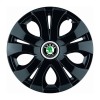 Set 4 Capace Roti Top Negru R15, Compatibil Cu Skoda, Autohelix MSA