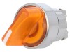 Comutator rotativ 22mm LED portocaliu IP66