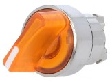 Comutator rotativ 22mm LED portocaliu IP66