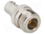 Adaptor BNC mamă N mamă PTFE 50&Omega; 4GHz AMPHENOL RF