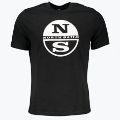 Tricou barbati cu imprimeu cu logo si croiala Regular fit negru 2XL, Negru, 2XL INTL, 2XL+ (Z200: SIZE (3XSL -->5XL))