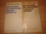 Cumpara ieftin Dictionar de proverbe roman-francez + francez-roman -Elena Gorunescu (1978, 1975