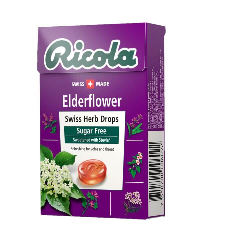 Dropsuri Aroma de Soc Ricola, 40 g, Dropsuri Ricola cu Aroma de Soc ...