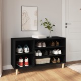 vidaXL Pantofar, negru, 102x36x60 cm, lemn compozit