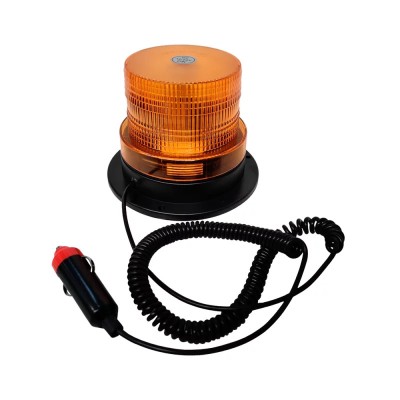 Girofar stroboscopic galben cu magnet LED 12/24V Garage AutoRide foto