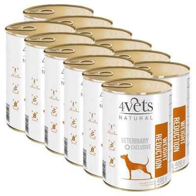 4Vets Natural Veterinary Exclusive WEIGHT REDUCTION 12 x 400 g foto