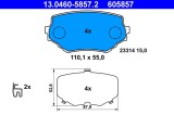 Placute Frana ATE 13.0460-5857.2 Suzuki Grand Vitara I Vitara Cabrio Set Frana Disc