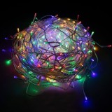 Instalatie tip perdea, exterior, 3x1m, 300 LED V8, cablu alb