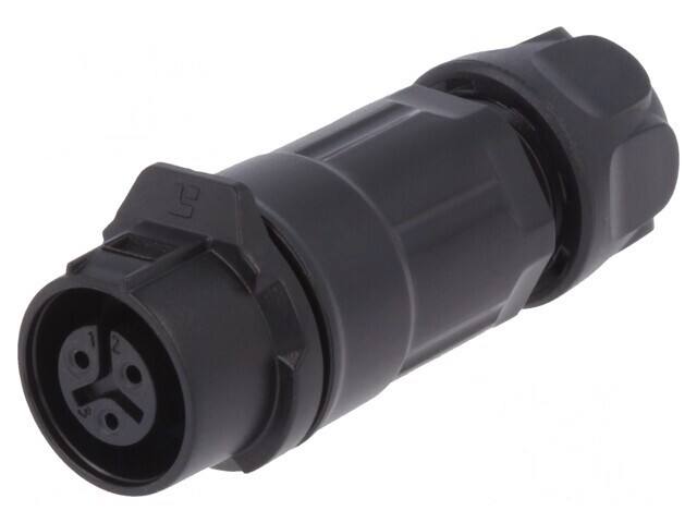 Mufă Circulară 3-PIN Aurită 12mm 5A